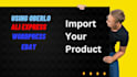 oberlo importing wizard, add products to your shopify store