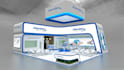 design 3d exhibition stall and logo