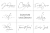 create cursive handwritten signature scripted autograph logo