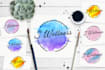 create eye catching watercolor logo