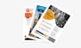 create creative flyer leaflet menu design