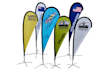 design professional tear drop flag, feather flag, in 3 hours
