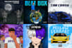 create a rap music cover art album cover cartoon