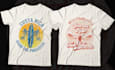 create vintage, distressed, and surf tshirt design