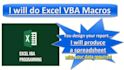 make excel vba macros and do web scraping