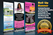 do outstanding roll up banner design in 24 hours