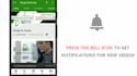 create press the bell icon intro for youtube