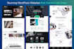 develop a professional wordpress website with a clean design