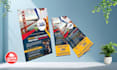 design flyer, poster matching ticket, even ticket, boarding pass
