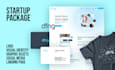 create logo and visual identity with landing page