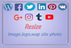 resize image,  photoshop resize, resizing photo or logo