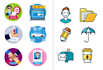 create unique illustrated icons