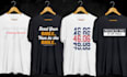 create minimalist and trendy typography t shirt design