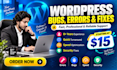 fix any wordpress errors or issues instantly