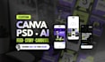 design custom social media templates in canva, PSD or ai
