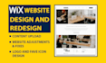 do complete dynamic wix website or redesign wix website