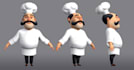3d character model and texture