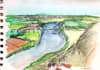 draw any city or landscape with watercolor