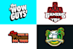 create a text based logo consisting cartoon theme