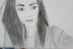 sketch a portrait , pencil drawing