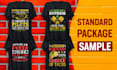 do custom t shirt design and merch designs