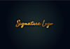 design  3d gold signature logo