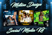design motion flyer event, club flyers