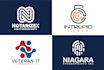 do stunning technology security crypto data logo