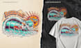 do surf inspired illustration and logo for your business