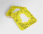 design creative mini snapchat business card