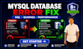 fix mysql sql database errors, optimize queries and improve performance