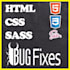 fix HTML, CSS, scss, bootstrap bugs or website bug fixing