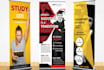 design creative inovative banner and standee