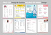 design a modern one page flyer, menu, or product price list for your business