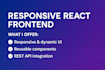 build a responsive react and spring boot web application