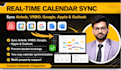 develop and customize a calendar with google, airbnb and vrbo ical sync