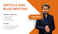 write SEO articles and blog posts for google and ai search