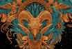 draw a detailed dark art illustration with engraving style