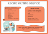 write nutritious recipes ebook for you