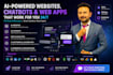 develop ai website, ai chatbot, ai web application as full stack developer