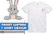 draw pocket cartoon t shirt design