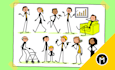 draw custom stick figures and stickman in any style