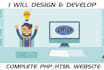 fix PHP, HTML, CSS issues on website