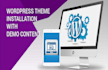 install and setup wordpress theme like demo
