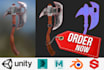 make optimized ar, VR and game ready 3d models and animations
