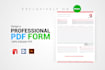 design invoice order form registration make it fillable