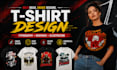 create custom typography and graphic t shirt designs