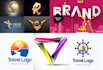 professional vector logo business card or branding