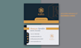 design minimalist luxury business card and letterhead