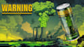 design energy drink, beer, and beverage can label packaging